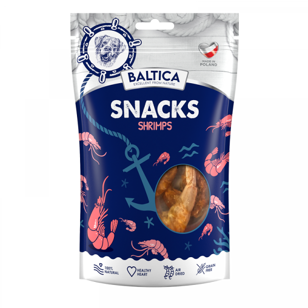 BALTICA Snacks Shrimps - przysmaki dla psów aromatyczne krewetki - 40g