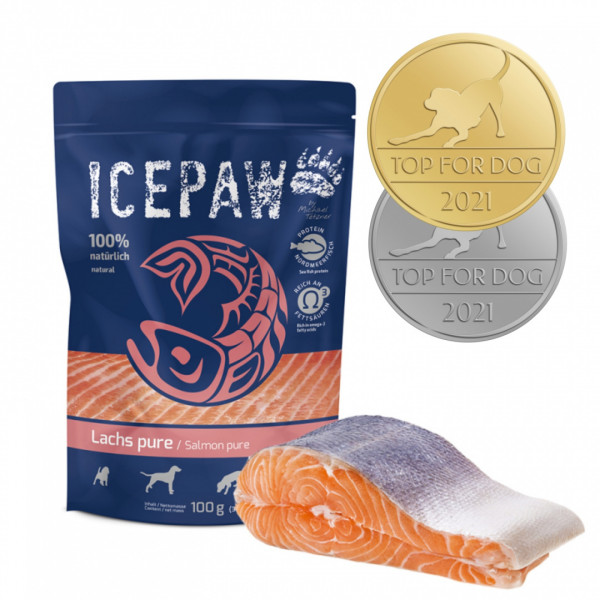 ICEPAW High Premium Salmon Pure - łosoś 100% - pełnoporcjowa, mokra karma dla psów 100g