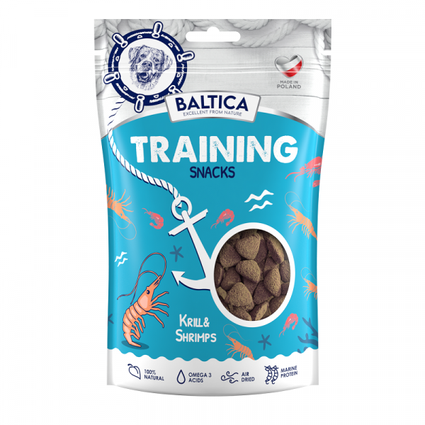 BALTICA Training Snacks Krill with Shrimps - przysmaki treningowe dla psów z krylem i krewetkami - 100g