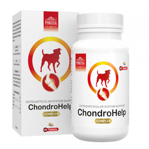 Pokusa ChondroLine ChondroHelp 120 tabletek - preparat wspomagający pracę układu kostno-stawowego u psów