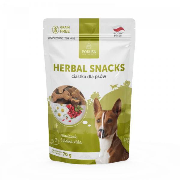 Pokusa Herbal Snacks 70g - ciastka dla psów - ziołowe przekąski