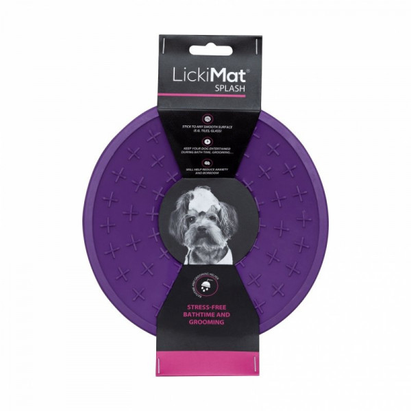 LickiMat SPLASH - mata spowalniająca jedzenie dla psa - fioletowa
