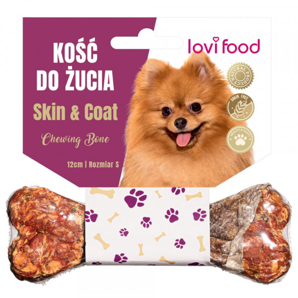 Lovi Food Skin&Coat Chewing Bone S - kość do żucia dla psa, na skórę i sierść 12 cm
