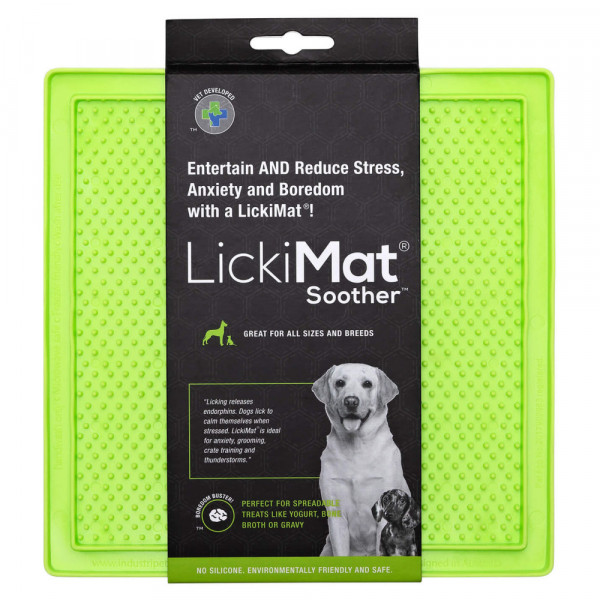 LickiMat SOOTHER - mata dla psa do lizania - zielona, miękka