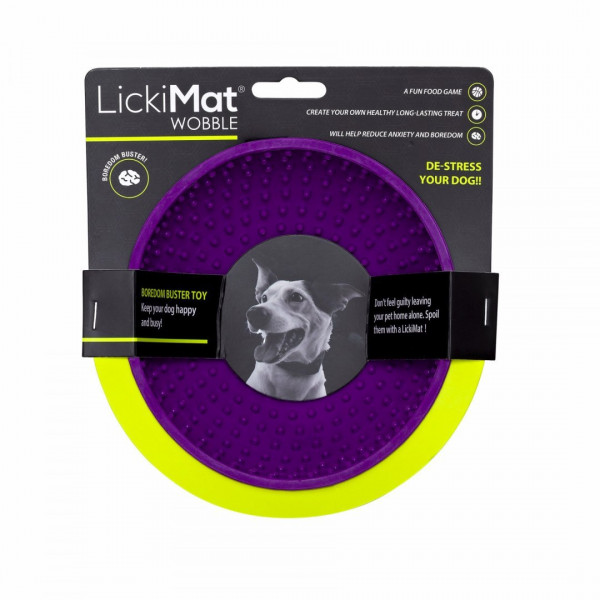 LickiMat WOBBLE - mata spowalniająca jedzenie dla psa - fioletowa, kołysząca się