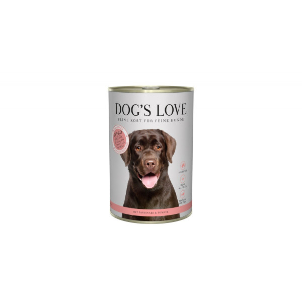 DOG'S LOVE (Pferd) Konina 400g - konina z pasternakiem i pomidorami - pełnoporcjowa mokra karma dla dorosłych psów