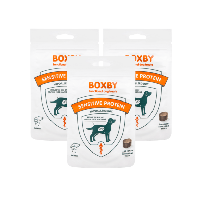 Boxby - zestaw 3x100g - Functional Sensitive protein / Prawidłowe trawienie