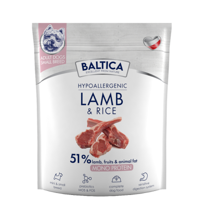 Baltica - ADULT Lamb & rice / Jagnięcina z ryżem S 1kg