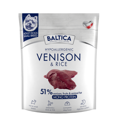 Baltica - ADULT Venison & rice / Dziczyzna z ryżem S 1kg