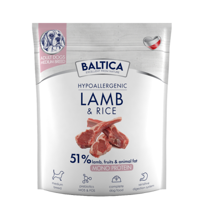 Baltica - ADULT Lamb & rice / Jagnięcina z ryżem M 1kg