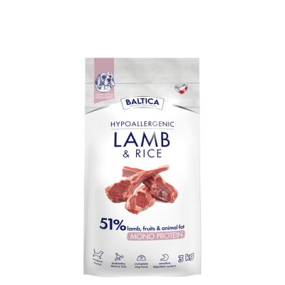 Baltica - ADULT Lamb & rice / Jagnięcina z ryżem M 3kg