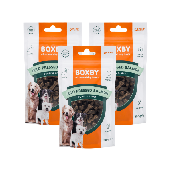 Boxby - zestaw 3x100g - Cold Pressed Salmon