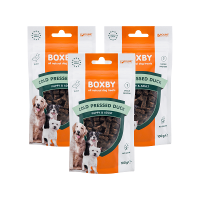 Boxby - zestaw 3x100g - Cold Pressed Duck