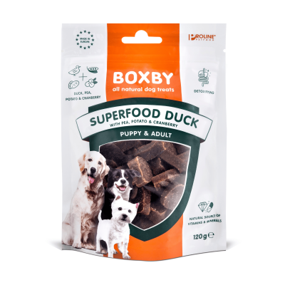 Boxby - MIX 4x120g - Superfood Duck- Salamon-Lamb-Beef