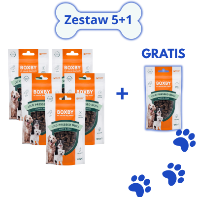 Boxby - zestaw 6x100g - Cold Pressed Duck