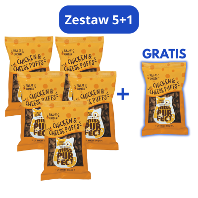 Miss Purfect - zestaw 6x100g - Chicken & Cheese pillow