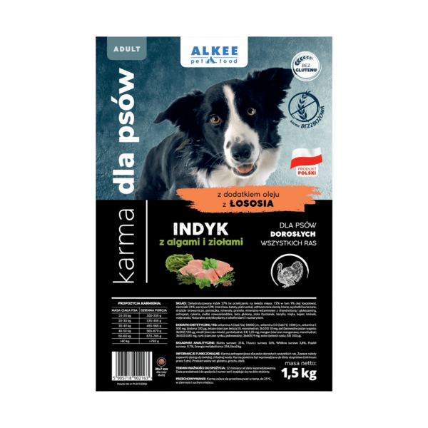 ALKEE - Indyk z ziołami i algami 1,5 kg