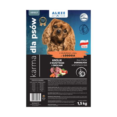 ALKEE - Królik z warzywami i owocami 1,5 kg