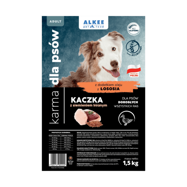 ALKEE - Kaczka z siemieniem lnianym 1,5 kg