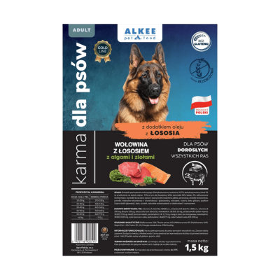 ALKEE - Wołowina z łososiem 1,5kg