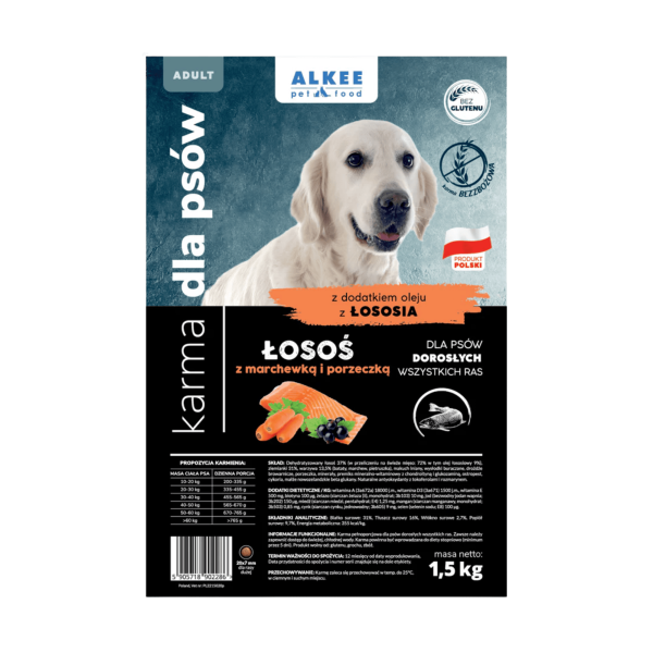 ALKEE - Łosoś z marchewką i porzeczką 1,5kg