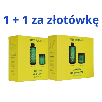 Pet Form Labs - Zestaw Kompleksowy dla Psa – Wątroba + Stawy 1+1 za złotówkę
