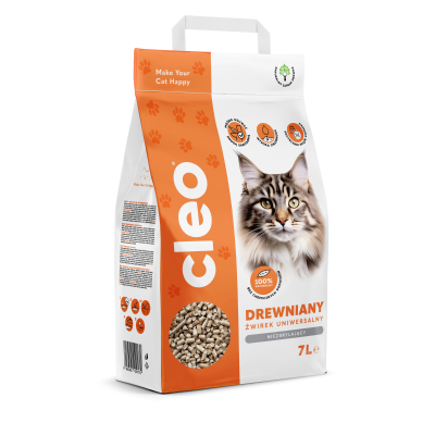 CLEO - zestaw 3x7L - Żwirek drewniany