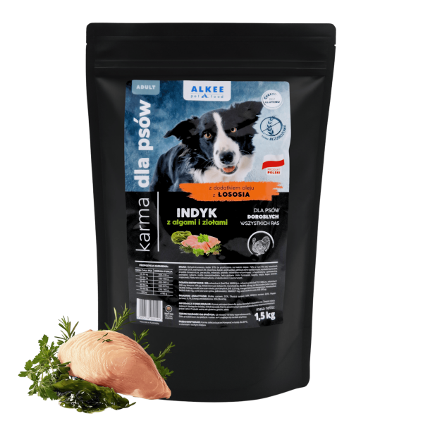 ALKEE - Indyk z ziołami i algami 1,5 kg