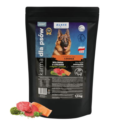 ALKEE - Wołowina z łososiem 1,5kg