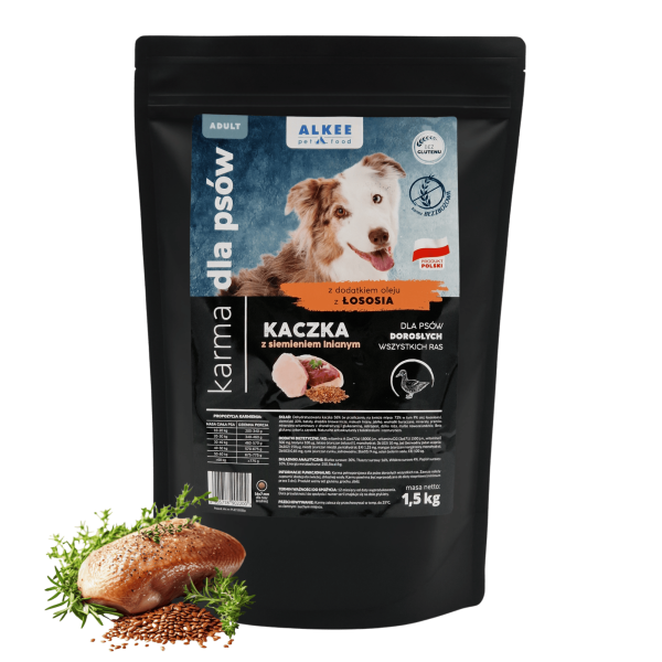 ALKEE - Kaczka z siemieniem lnianym 1,5 kg