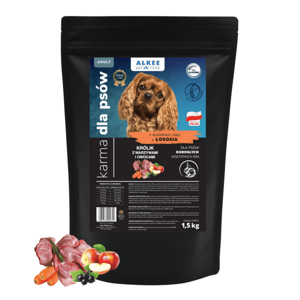 ALKEE - Królik z warzywami i owocami 1,5 kg