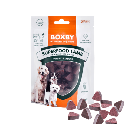 Boxby - Superfood Jagnięcina Burak Pokrzywa 120g