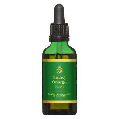 Lab-V - Kwasy Omega 3&6 50ml - Kompleks naturalnych olejów dla psów i kotów