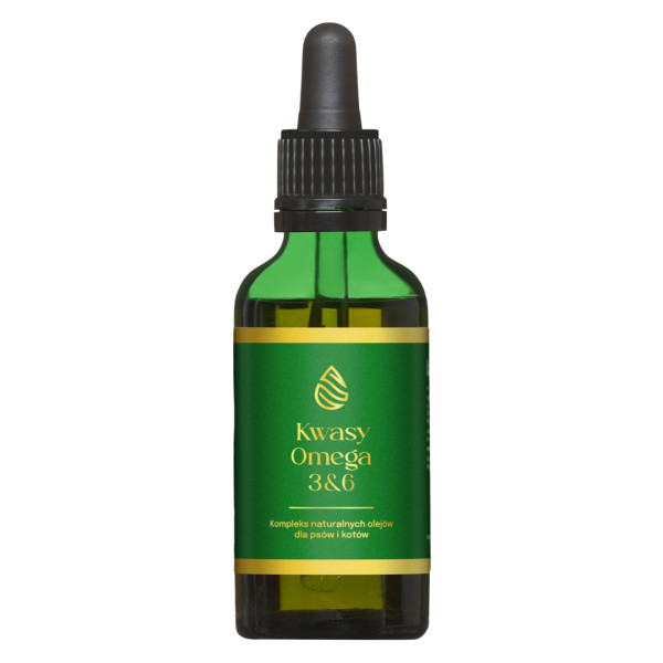 Lab-V - Kwasy Omega 3&6 50ml - Kompleks naturalnych olejów dla psów i kotów