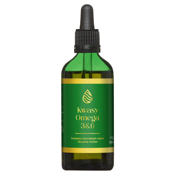 Lab-V - Kwasy Omega 3&6 100ml - Kompleks naturalnych olejów dla psów i kotów