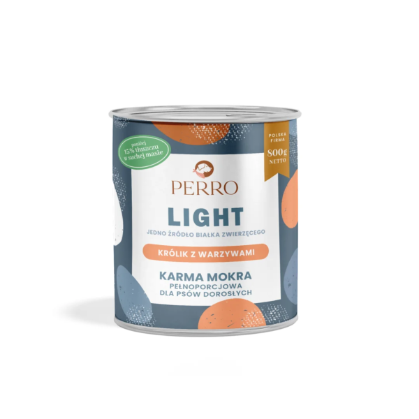 Perro - Królik z warzywami Light – monobiałkowa 800g